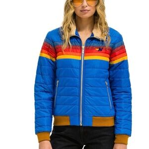 5 STRIPE JACKET - SNORKEL BLUE
